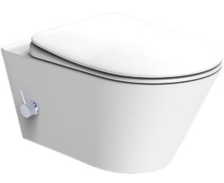 Подвесной унитаз Boheme Avva 972-2-MW с функцией биде белый матовый